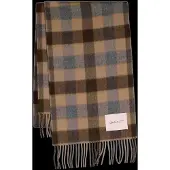Gant für Herren. 9920310 Brauner Wollschal (OSFA), Wolle, Klassisch