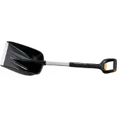 Fiskars X-series Teleskop-Autoschneeschaufel, Schneeschaufel, Metall, Schwarz, Silber, Anpassbar, Ergonomisch, Finnland, 29 cm