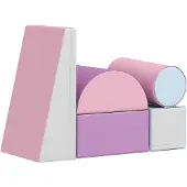 HOMCOM Bausteinset 5er-Set Schaumstoff Bausteine für 1-3 Jahre alt Kinder