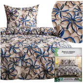 Łóżkoholicy Maria Bettwäsche 140x200 cm Satin Blumenmuster