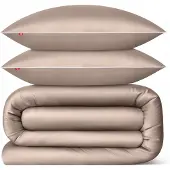 Softimi Baumwollsatin Bettwäsche-Set 160x200 cm 2 Kissenbezüge