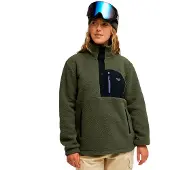 Roxy - Women's Alabama - Fleecepullover Gr M oliv