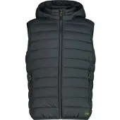 CMP MAN Padded Vest Snaps Hood black pine (F969) 58