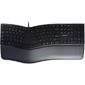 Cherry KC 4500 ERGO, Volle Größe (100%), Kabelgebunden, USB, QWERTY, Schwarz