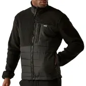 Regatta Frankie Borg Hybrid Fleece Mit Durchgehendem Reißverschluss Schwarz L Mann Schwarz L
