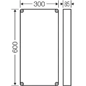 Hensel MI ZR 4 Gehäuse Größe 4 Aufkantung 300x600x85mm - Mi ZR 4