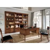AEA Schreibtisch Stuhl Tisch Holz Armlehnen Büromöbel Design Tisch Einrichtung 2tlg