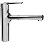 Hansa HANSARONDA Küchenarmatur, 1-strahlig, schwenk- und ausziehbarer Auslauf, Ausladung: 200 mm, 03342273