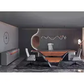 AEA Eckschreibtisch Sideboard Couchtisch Büromöbel Arbeitszimmer Set Grau