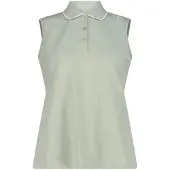 CMP Ärmellos Stretch-Piqué-Poloshirt Damen