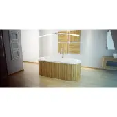 AEA Luxus Badewanne Rechteckige Freistehende Wanne Badezimmer Wannen Acryl Weiß Oval
