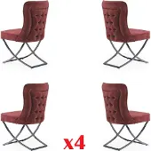 AEA Esszimmer Stuhle Garnitur Sessel Design 4x Stühle Set Gruppe Polster Gastro