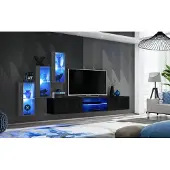 AEA Wohnwand Wohnzimmermöbel Holz Wandschrank Sideboard TV-Ständer Luxus Garnitur