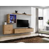 AEA Wohnwand Moderne TV Ständer Wohnzimmer Möbel Design Wand Regale Komplett