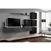AEA Wohnwand Set 7tlg Einrichtung Luxus TV-Ständer Modern Wohnzimmer Regal Design