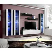 AEA Designer Wohnzimmer Luxus Wohnwand Hänge Vitrine Modern Design Holz Einrichtung