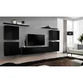 AEA Wohnzimmer Wandregal Einrichtung Wohnwand Luxus Komplett Set Wandschrank