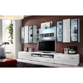 AEA Wohnwand Designer TV-Ständer Wohnzimmer Einrichtung Holz Modern Möbel