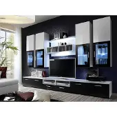 AEA Modern Design Wohnwand Holz Wand Regale Komplett TV-Ständer Einrichtung