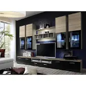 AEA Wohnzimmer Komplett TV-Ständer Design Wandschrank Luxus Wohnwand Einrichtung