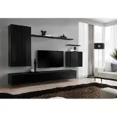 Xl Moebel Gmbh Schwarz Wohnwand Wohnzimmermöbel Design Luxus TV Ständer Möbel