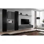 Xl Moebel Gmbh Designer Wohnwand Grau Wohnzimmermöbel 4x Wandschrank Wand Regal Komplett