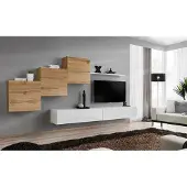 AEA Luxus Set 6tlg Wohnwand Einrichtung Garnitur Wandregal Designer Wohnzimmermöbel