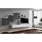 AEA Luxus Wohnzimmer Wohnwand TV Ständer Einrichtung Moderne Wandregal Design