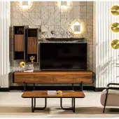Xl Moebel Gmbh Wohnwand Schrank Regal Schränke Wohnwände Sideboard Couchtisch 5tlg.