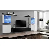 Xl Moebel Gmbh Holzmöbel Schwarz Wohnwand Wohnzimmer Wandregale Luxus Einrichtung Schrank