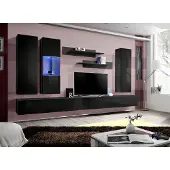 AEA Wohnzimmermöbel Set Designer Wohnwand TV Ständer Design Einrichtung 7tlg.