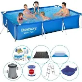 OEM Stahlrechteckiges Schwimmbecken 300x201x66 cm 8-teilig Deal