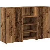 vidaXL Empfangstheke Altholz-Optik 155x50x103,5 cm Holzwerkstoff