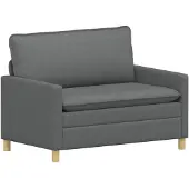 vidaXL Sofa Set 2 stk. Dunkelgrau Stoff