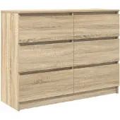 vidaXL Sideboard Sonoma-Eiche 100x35x76 cm Holzwerkstoff