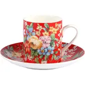 Marc O'Polo Porzellan Espresso Tasse mit Untertasse 90ml / Kaffeetasse / Espressotasse