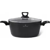 Edenberg EB-7460 Marmorierter Topf mit Deckel, 3,9L