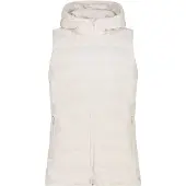 CMP Wattierte ärmellose Damenjacke mit Kapuze und Reißverschluss