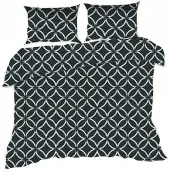 Karo Maroko Bettwäsche 160x200 Schwarz Weiß Elegante Komfort