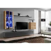 AEA Design Möbel Wandschrank Wohnwand Wohnzimmermöbel TV-Ständer Holzmöbel Sideboard