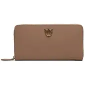 Pinko Geldbörse Ryder Zip Around Ginger Biscuit - Antique Gold taupe