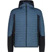 CMP Hybrid Herren Kunstfaserjacke blau Größe S Trekking Wasserabweisend Wasserabweisend