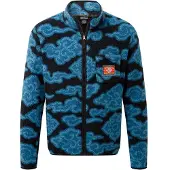 Sherpa - Tarcho Printed Full Zip Fleece - Fleecejacke Gr M blau