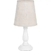 Clayre & Eef Tischlampe Weiß Holz