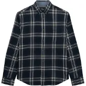 Superdry für Herren. M4011197A Marineblaues Baumwoll-Holzfäller-Hemd (XL), Lässig, Baumwolle, Langarm