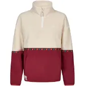 Iriedaily - Women's Holina Fleece Troyer - Fleecepullover Gr XS beige/rot