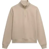 Superdry für Damen. W2012666A Essential Logo Sweatshirt grün (XS), Lässig, Baumwolle, Taupe