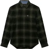 Superdry für Herren. M4011197A Grünes Cotton Lumberjack Hemd (XXL), Lässig, Baumwolle, Langarm