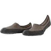 Falke Cosyshoe Herren Hausschuhe, 45-46, Braun, Uni, Schurwolle