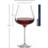 Leonardo 066412, Rotweinglas, Standard-Glas, Glas, Transparent, Burgunderwein, klar
